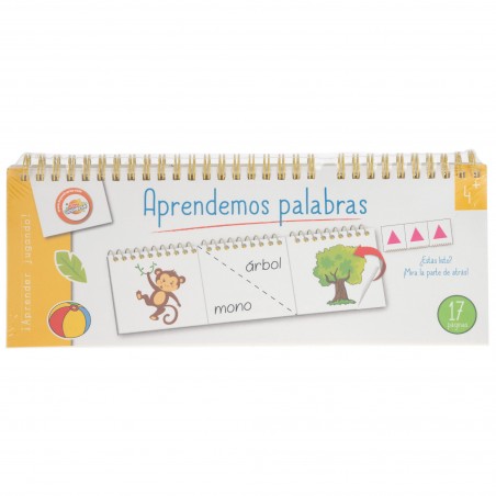 Livro educativo para aprender a contar palavras e a hora