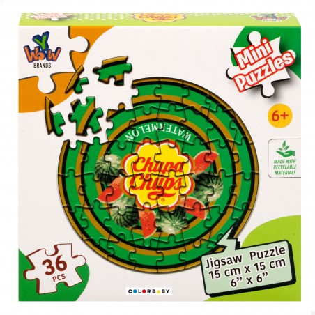 Mini quebra-cabeça chupa chups 36 pcs
