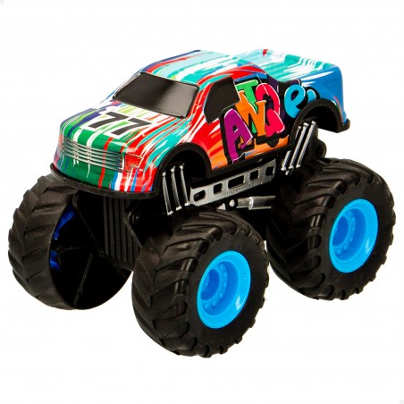 Carro de metal de fricção com grandes rodas