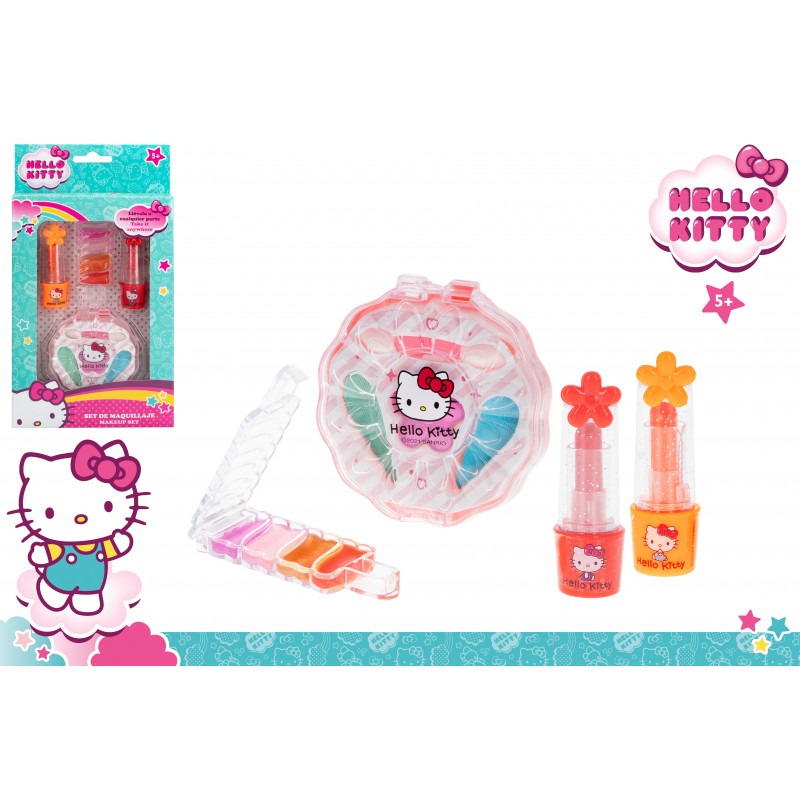 Conjunto de maquiagem hello kitty