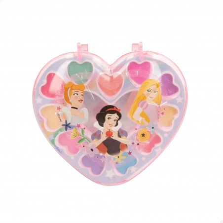 Conjunto de maquiagem princesas disney coração
