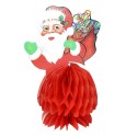 Centro de mesa de papel natal em forma de papai noel