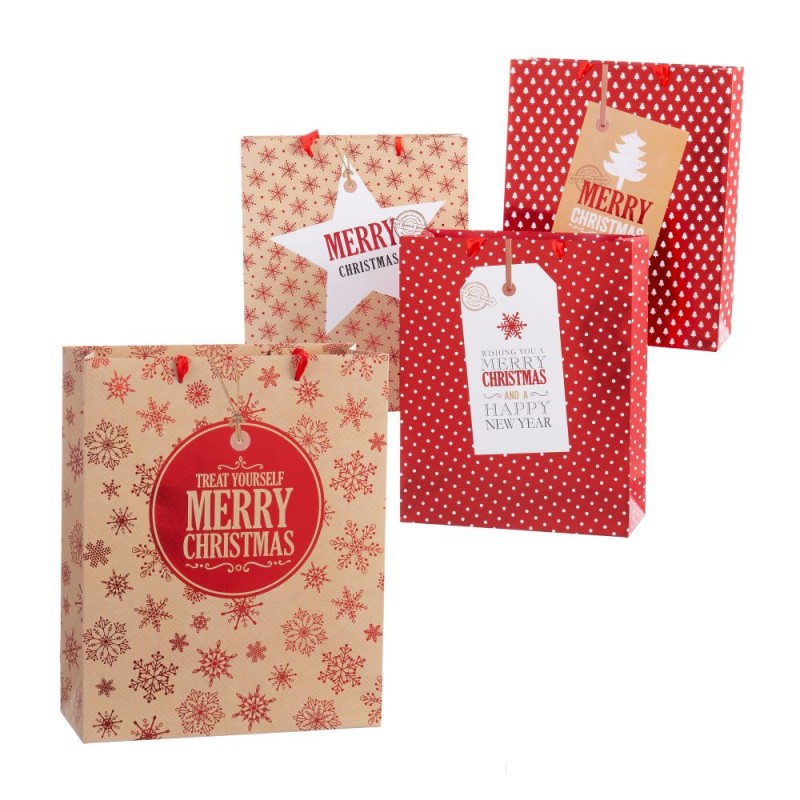 Saco de papel para Natal sortidos
