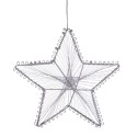 Adornos para o Natal em forma de estrela metálica