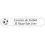 Adesivos personalizados de design de futebol