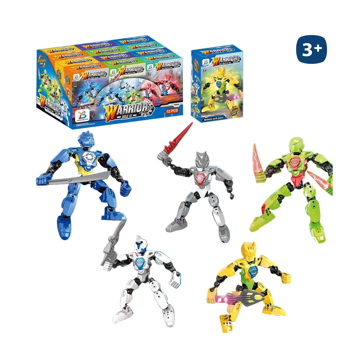 Robô de brinquedo de guerra articulado