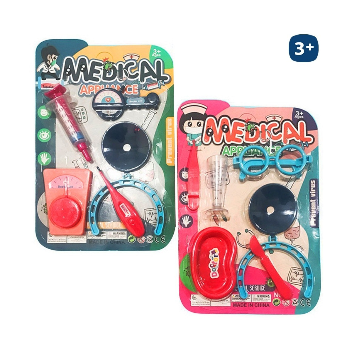 Conjunto de médico para crianças com acessórios para brincar