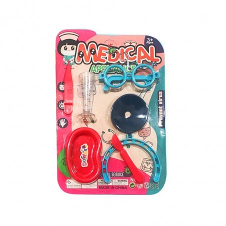 Conjunto de médico para crianças com acessórios para brincar