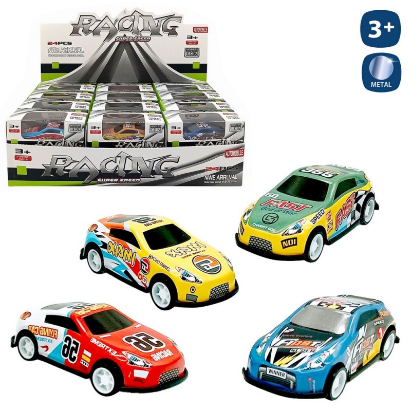 Carro de brinquedo de corrida de metal