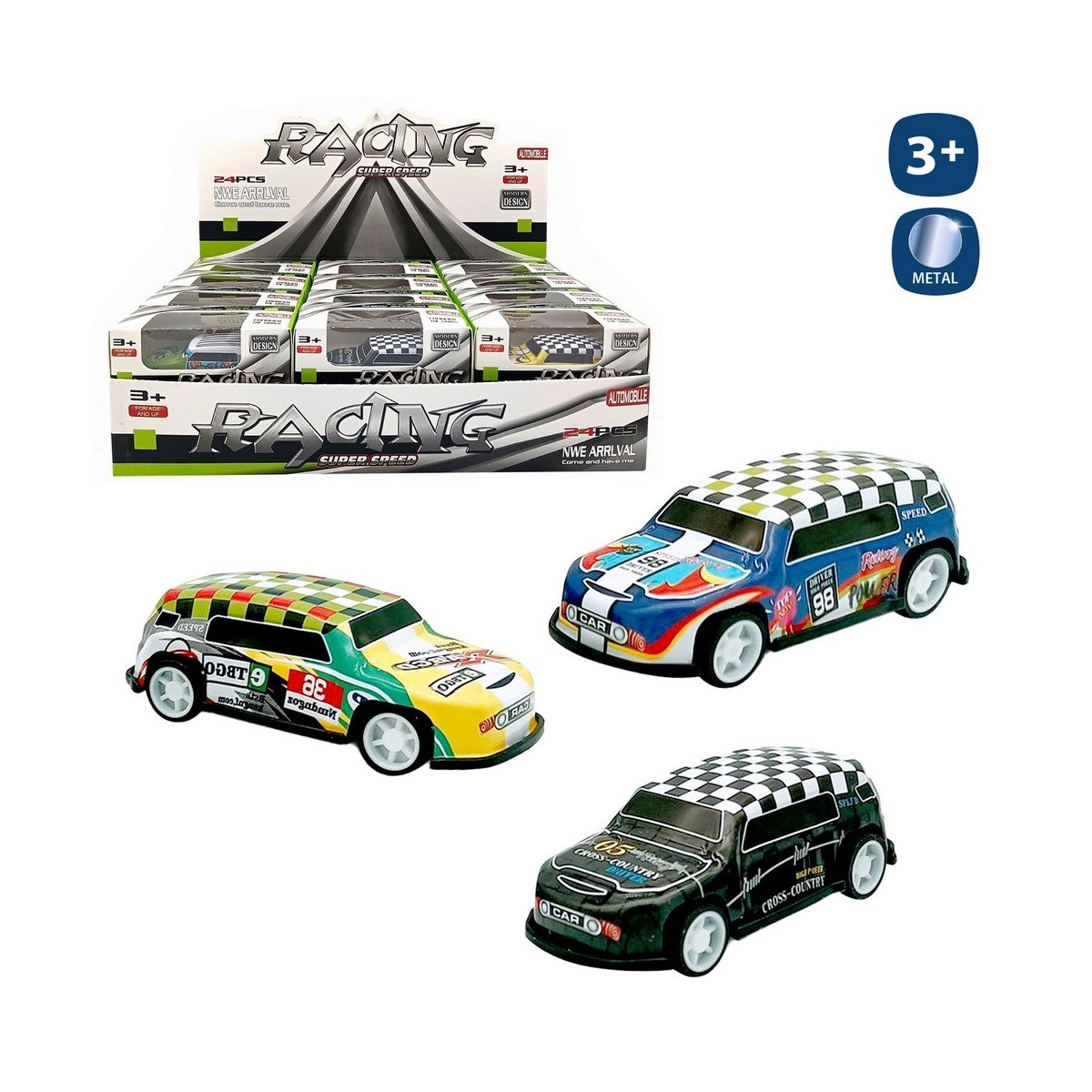 Carro mini de brinquedo de metal para crianças