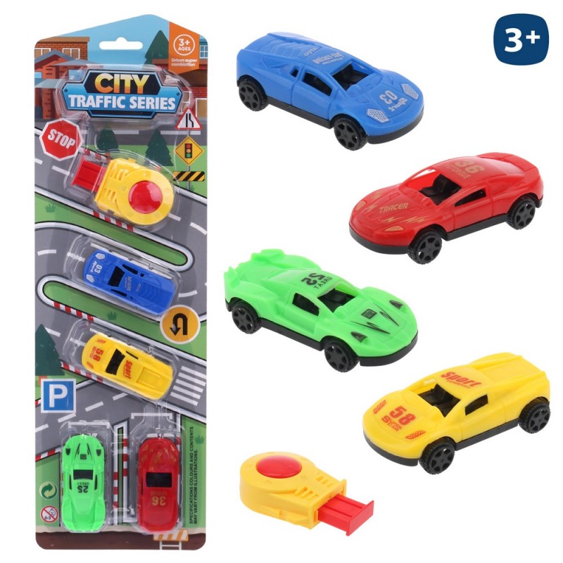 Carro de brinquedo com lançador
