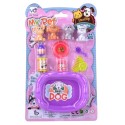 Cães mini de brinquedo com acessórios