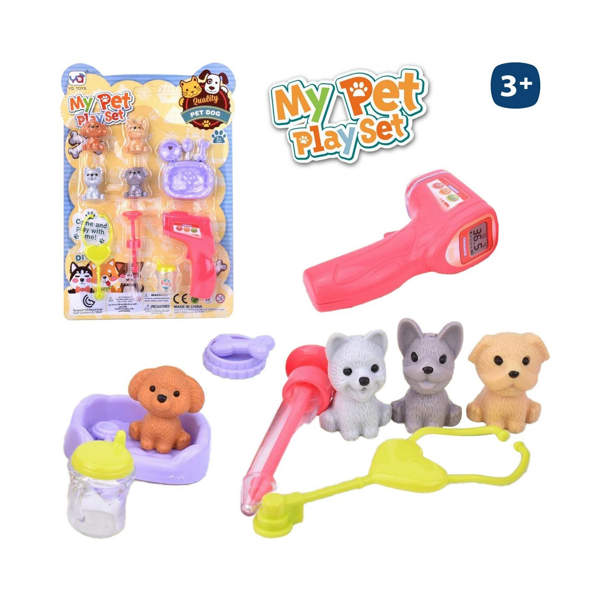 Kit veterinário brinquedo em blister