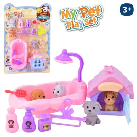 Peluqueria canina de brinquedo em blister