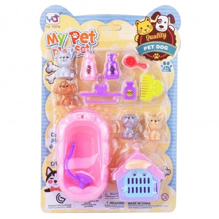 Peluqueria canina de brinquedo em blister