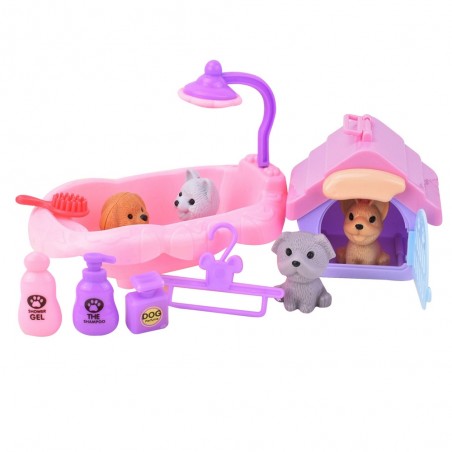 Peluqueria canina de brinquedo em blister
