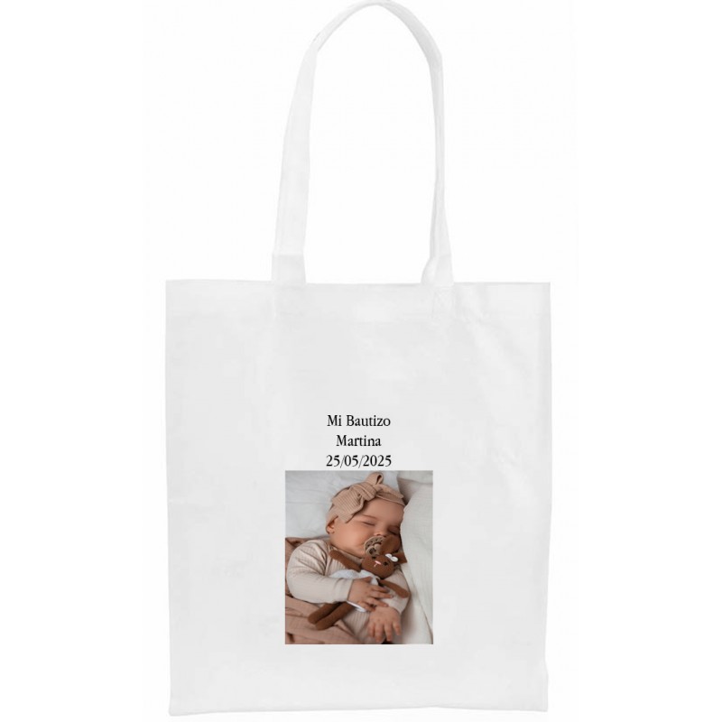 Bolsa personalizada com foto e texto