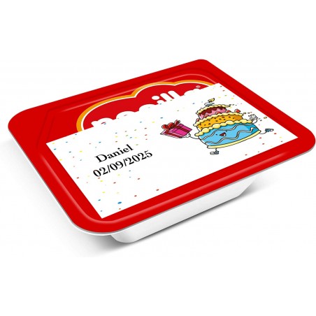 Mini Nocilla para aniversário personalizada com nome e data