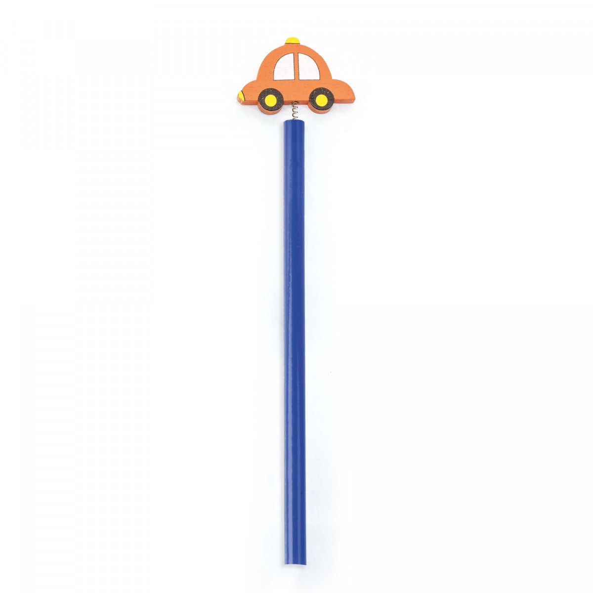 Lápis com boneco em formato de táxi