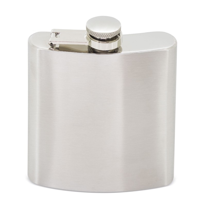 Flask de licor metalizada em aço inoxidável