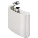 Flask de licor metalizada em aço inoxidável