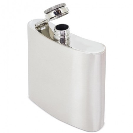 Flask de licor metalizada em aço inoxidável