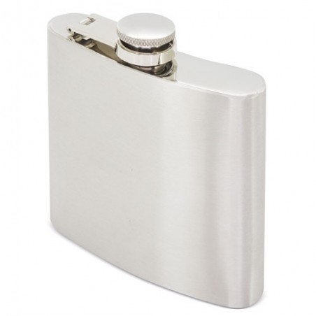 Flask de licor metalizada em aço inoxidável