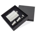Flask de metal com copos