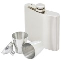 Flask de metal com copos