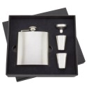 Flask de metal com copos