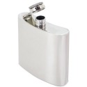 Flask de metal com copos