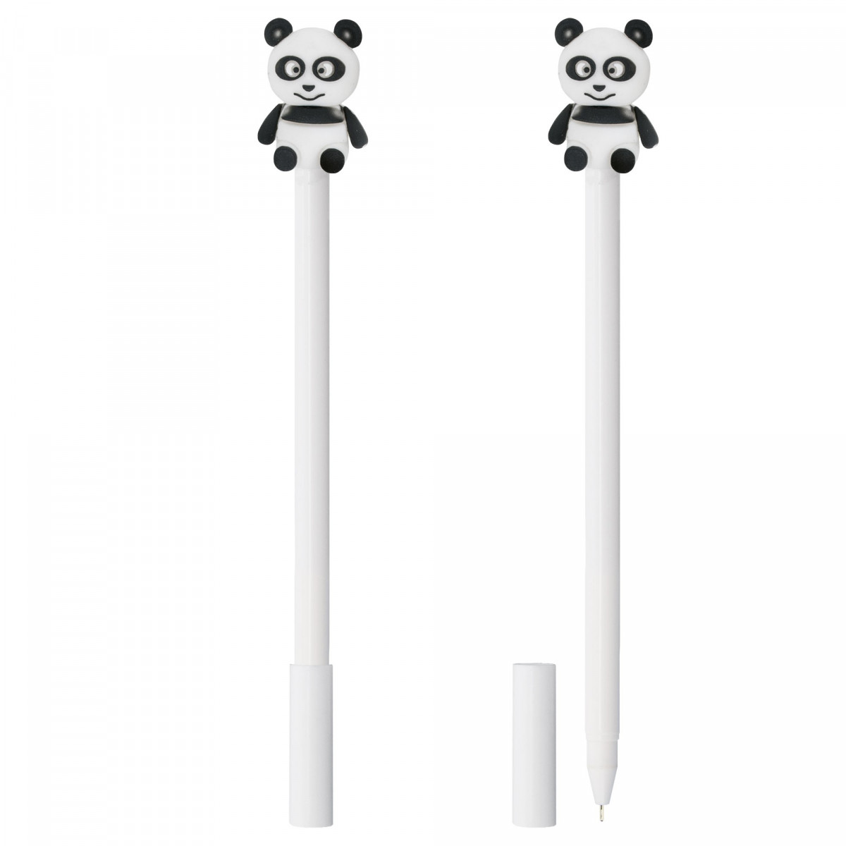 Caneta com boneco 3D em forma de urso panda