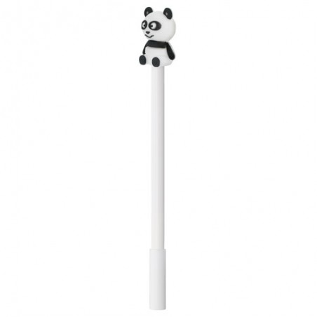 Caneta com boneco 3D em forma de urso panda