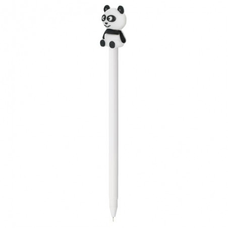 Caneta com boneco 3D em forma de urso panda