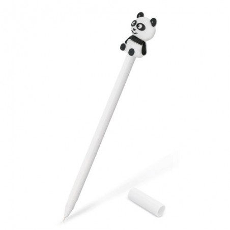 Caneta com boneco 3D em forma de urso panda