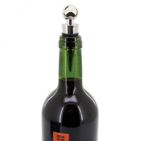 Conjunto de vinho para presente com anel antigotejo, rolha, saca-rolhas e dosificador
