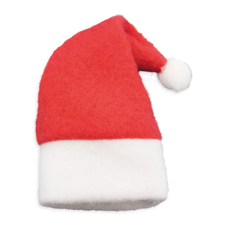 Capas para talheres de Natal em forma de gorro de Papai Noel