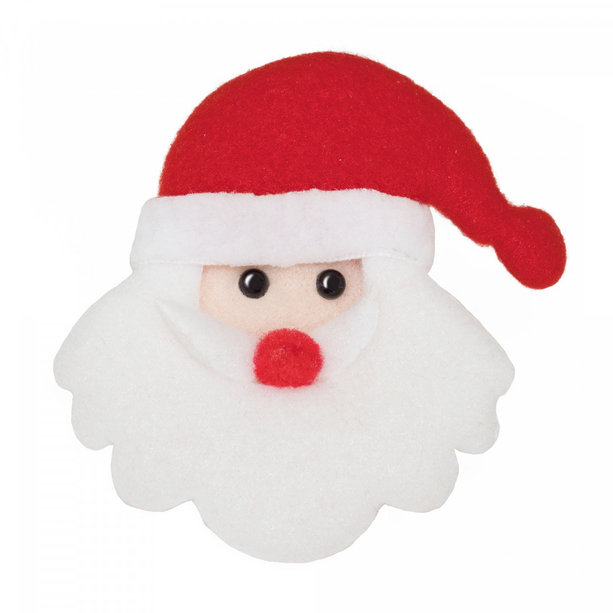 Imã de Natal com rosto de papai noel