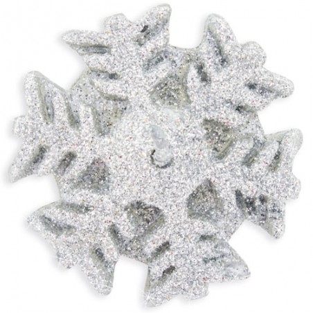 Conjunto de velas para o Natal em forma de flocos de neve