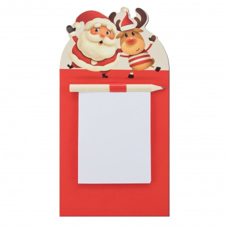 bloco de notas com ímã com design de Natal