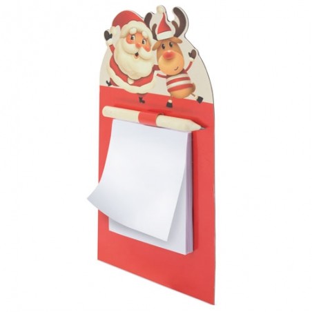 bloco de notas com ímã com design de Natal