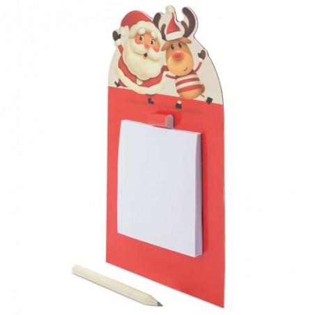 bloco de notas com ímã com design de Natal