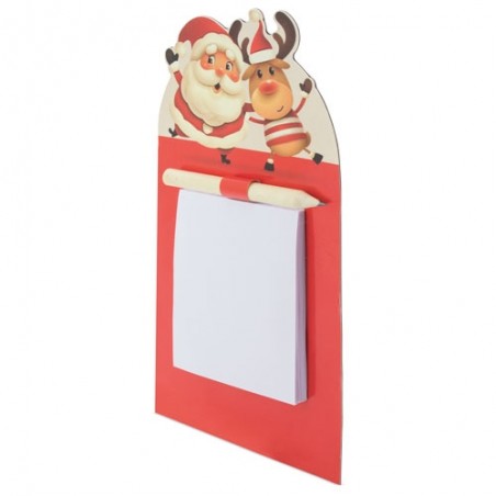 bloco de notas com ímã com design de Natal