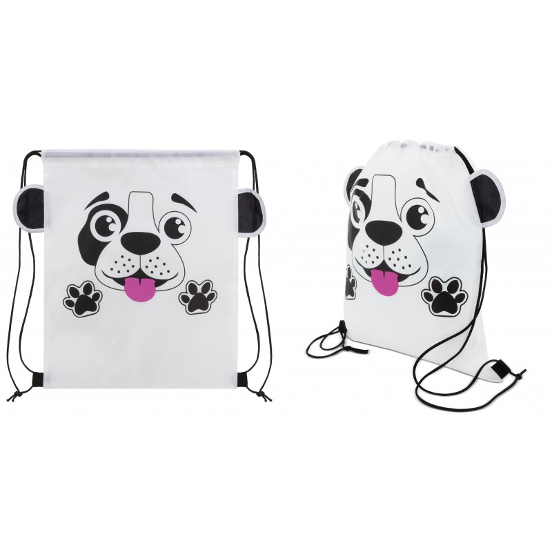 Mochila saco para crianças com design de cachorrinho Mochila saco para crianças com design de cachorrinho