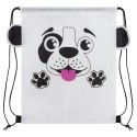 Mochila saco para crianças com design de cachorrinho