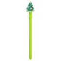 Caneta com tampa decorada de Natal
