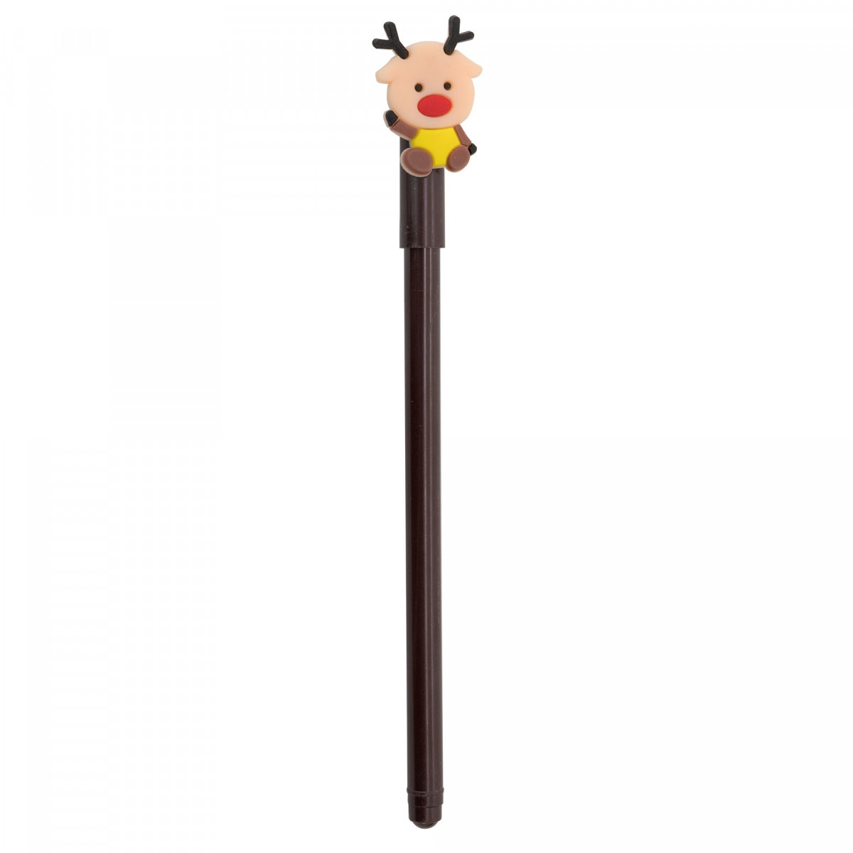 Caneta de Natal com decoração de rena