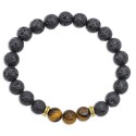 Pulseira de pedra vulcânica