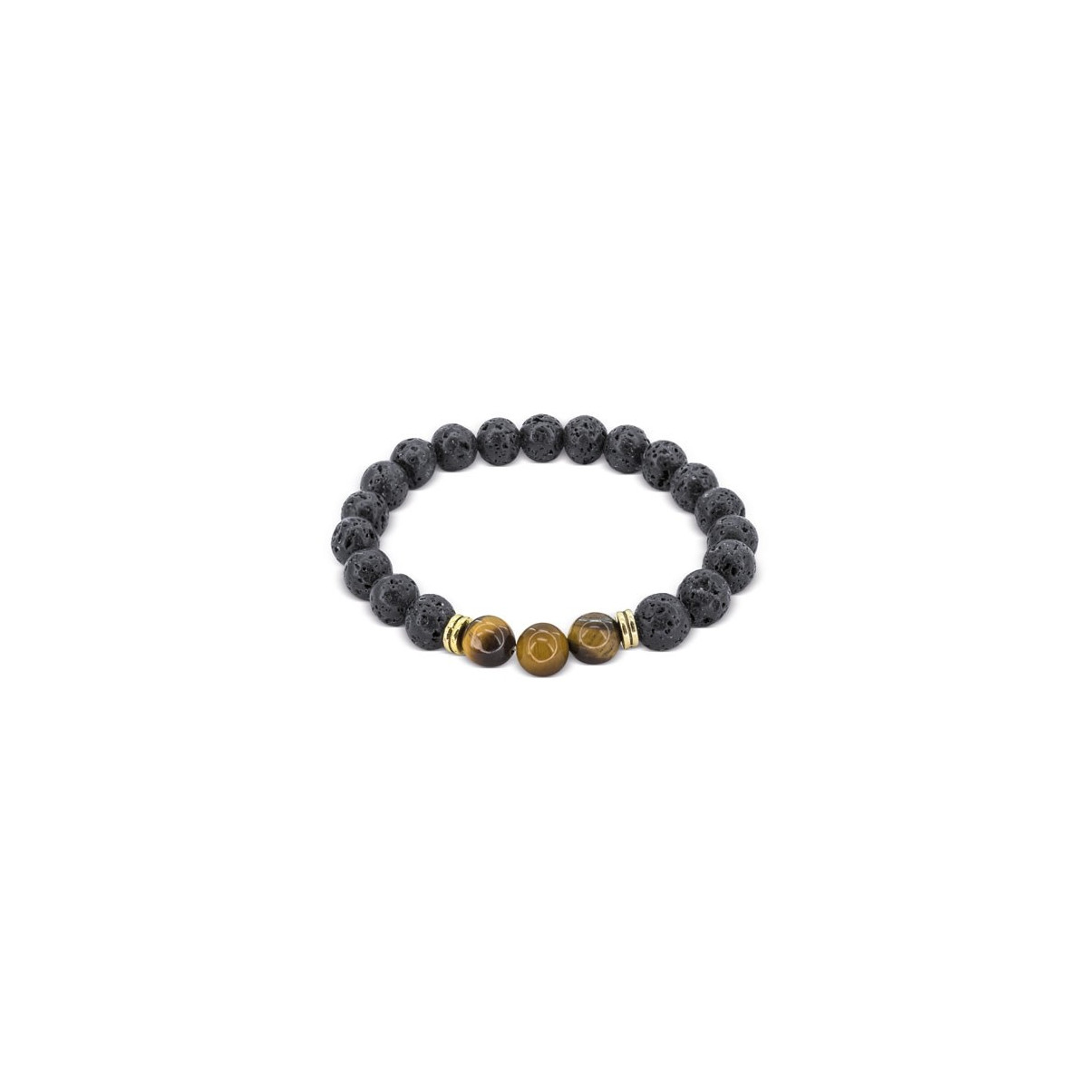 Pulseira de pedra vulcânica