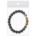 Pulseira de pedra vulcânica